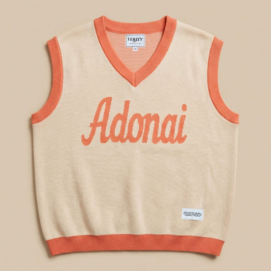 Adonai Peach & Cream Vest